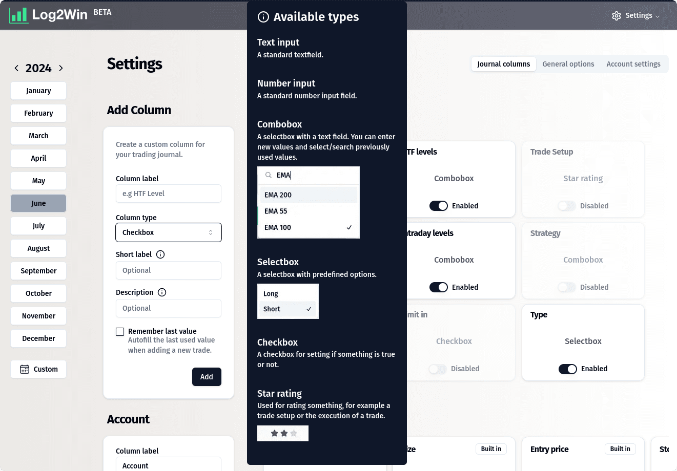 Column Types